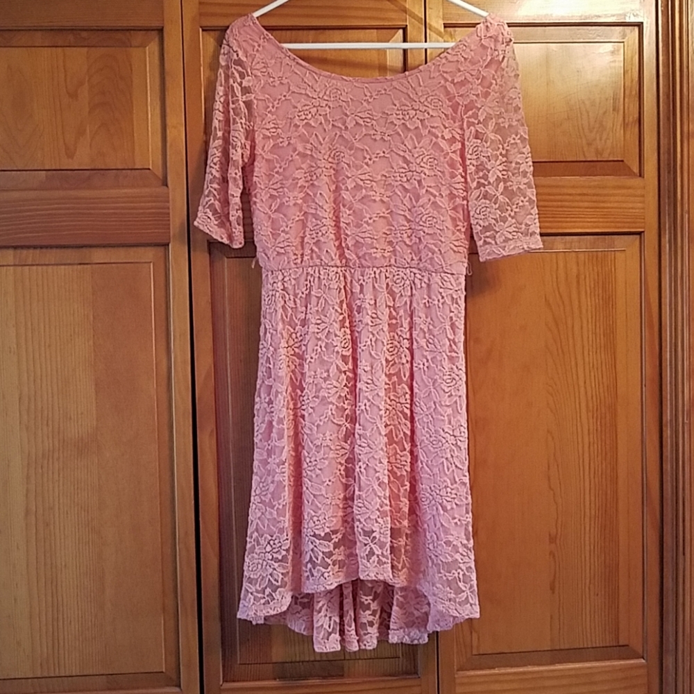 Pink lacy dress